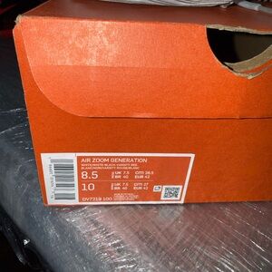 Nike lebron 1 Air Zoom Generation in White and Orange